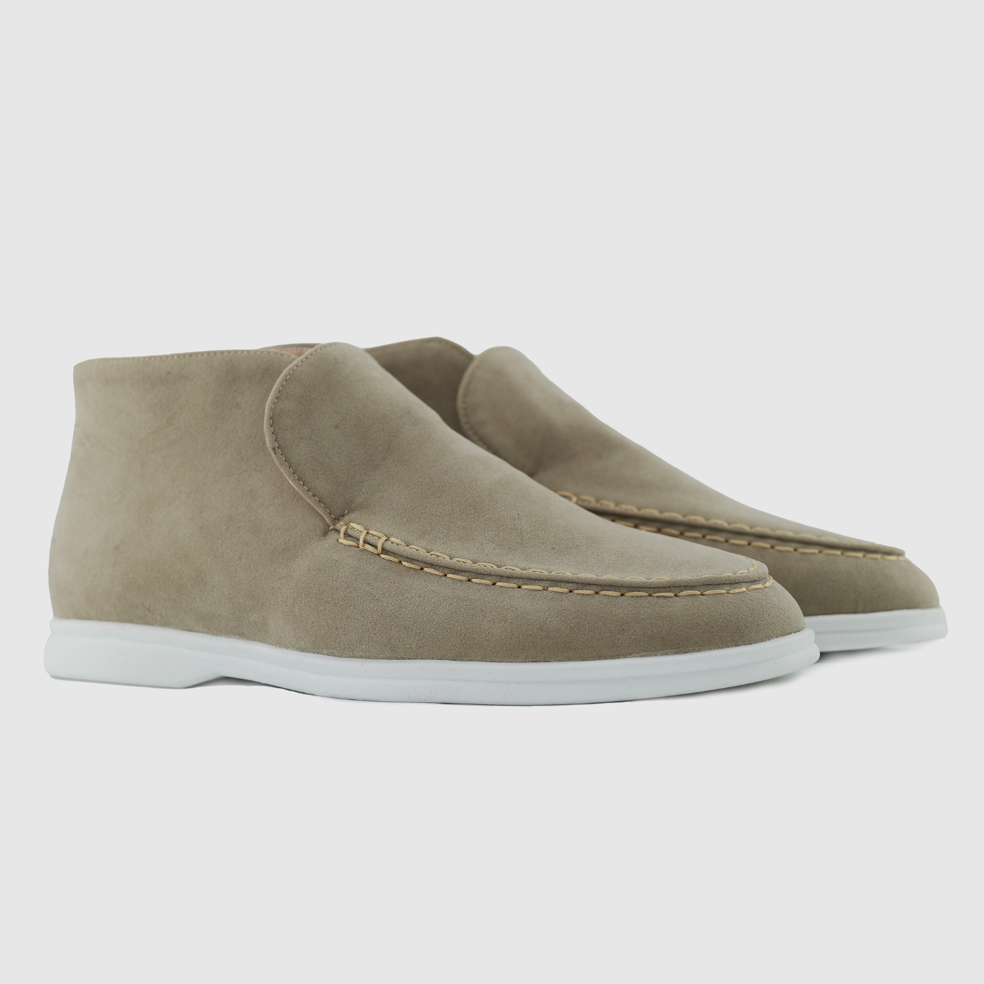 SUEDE HIGH LOAFERS