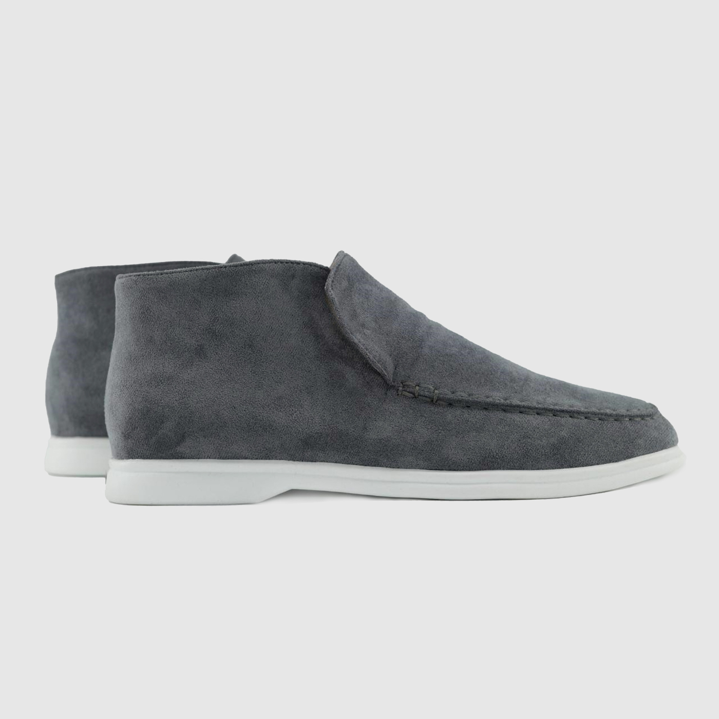 SUEDE HIGH LOAFERS
